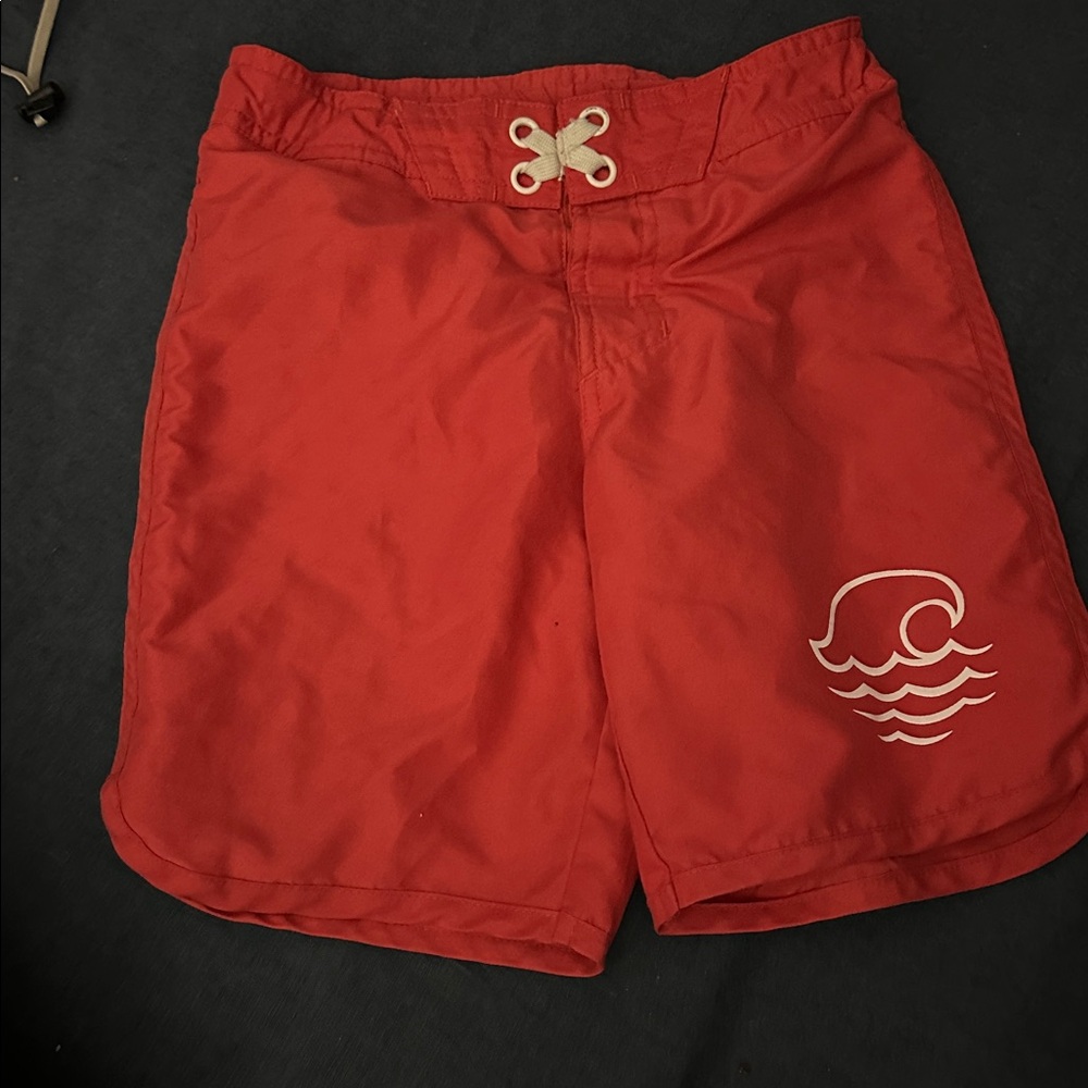 Art Class light red mesh lined swim shorts